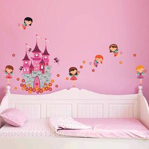 Walplus Kids Decoratie Sticker - Prinsessen Kasteel