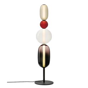 Bomma Pebbles Large Vloerlamp - Configuratie 5 - Zwart, rood & wit