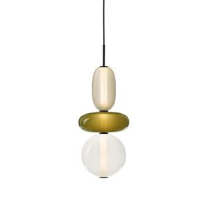 Bomma Pebbles Small Hanglamp - Configuratie 8 - Wit & groen