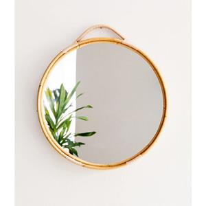 Groenovatie Bamboe Spiegel, Naturel, Handgemaakt, â60 cm