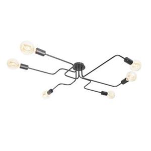 QAZQA Plafondlamp facile - Zwart - Design - L 96cm