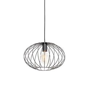 QAZQA Hanglamp margarita - Zwart - Design - D 36cm