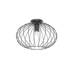 QAZQA Plafondlamp margarita - Zwart - Design - D 36cm