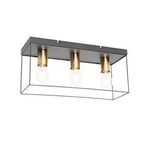 QAZQA Plafondlamp kodi - Goud/messing - Modern - L 45cm