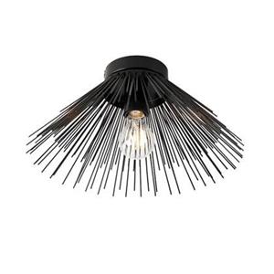 QAZQA Plafondlamp broom - Zwart - Modern - D 36cm