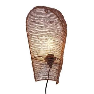 QAZQA Orientalische Wandlampe Bronze 45 cm - Nidum