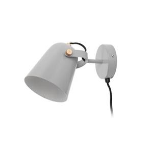 Leitmotiv Wall lamp Steady metal matt mouse grey