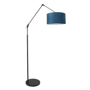Steinhauer LIGHTING LED Leselampe, Gelenkleuchte Stehleuchte Lampe Textil blau schwarz Höhenverstellbar beweglich