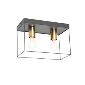 QAZQA Plafondlamp kodi - Goud/messing - Modern - L 30cm
