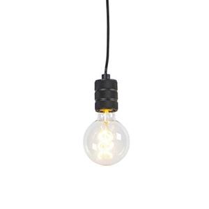 QAZQA Hanglamp cavalux - Zwart - Modern - D 10cm