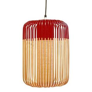 Forestier Bamboo Light Hanglamp Large Rood