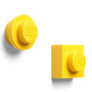 LEGO Magneten set van 2x2, Geel - 