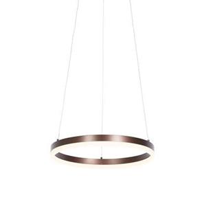 QAZQA Design hanglamp brons 40 cm incl. LED 3 staps dimbaar - Anello