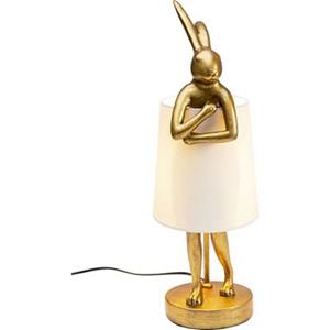 Kare Design Tafellamp Animal Rabbit Gold White 50cm