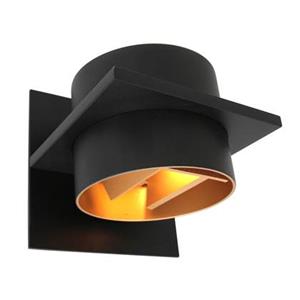 Steinhauer Muro wandlamp zwart kunststof