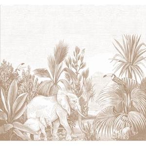 Estahome Jungle Motief Fotobehang  - 3 x 2,79 m - Beige