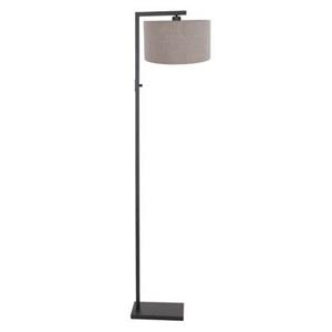 Steinhauer LIGHTING Stehlampe, Stehleuchte Wohnzimmerleuchte Standlampe E27 Textil beige schwarz matt H 160 cm