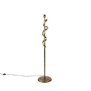 QAZQA Vloerlamp linden - Goud/messing - Klassiek / Antiek - D 32cm