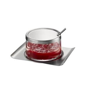 GEFU Marmeladenglas »Brunch mit Löffel Glas«, Edelstahl, (1-tlg)