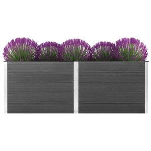 vidaXL Garten-Hochbeet 250 x 50 x 91 cm WPC Grau 