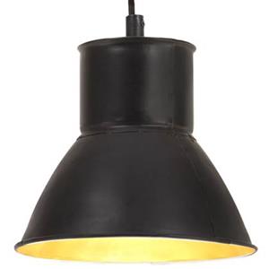 VidaXL Hanglamp rond 25 W E27 17 cm zwart