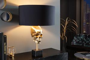 Invicta Interior Tafellamp Skull Zwart Goud 40cm - 41529