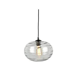 Leitmotiv Pendant lamp Glamour Sphere glass grey