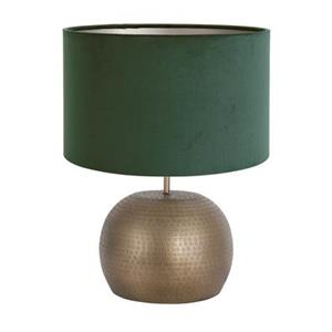 Steinhauer Brass tafellamp groen metaal 46 cm hoog