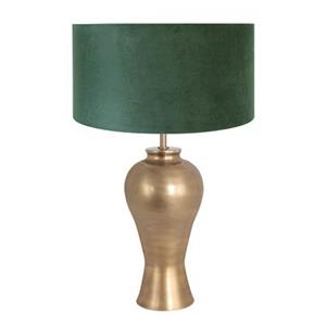 Steinhauer Brass tafellamp groen metaal 62 cm hoog