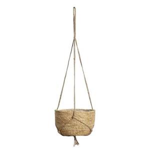 Leen Bakker Hangmand Sev - naturel - corn rope - 19xø31 cm