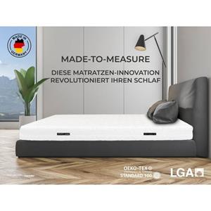 Machalke Koudschuimmatras Mac Dreamy de Luxe revolutionaire made-to-measure luxe-tweezijdig te gebruiken matras met individueel aan u aangepaste ligzones voor gezondere slaap hoogte 20 cm