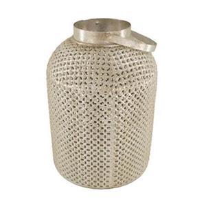 Dijk Natural Collections Lantern metal with glass 24x35.5cm - Zilver