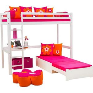 Hoppekids Hochbett »ECO Dream« Kinderbett mit Schreibtisch & Loungesofa