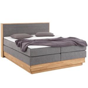 Home affaire Boxspring Cavan van massief eiken, met bedkist & topmatras, verschillende hardheden (ook h4)