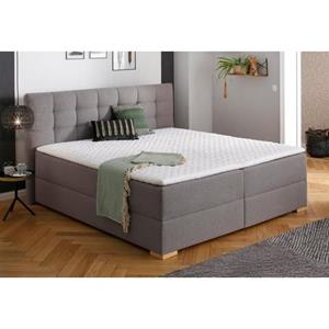 Home affaire Boxspring Olivet in 4 kleuren, 4 breedten, 2 matrassoorten, ook in extra lang 220 cm