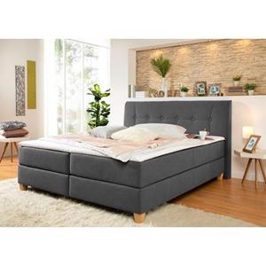 Home affaire Boxspring Calloway incl. topmatras, xxl-uitvoering, in 4 kleuren, 5 breedten, 3 matrassoorten