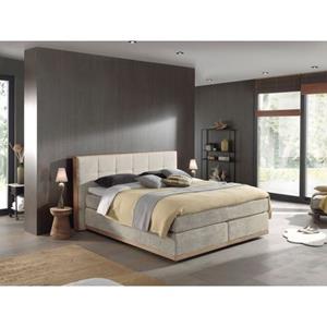 Places of Style Boxspring Vinton van massief eiken, verschillende hardheden (ook h4) (5 stuks)