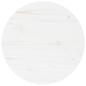 Tafelblad 40x2,5 cm massief grenenhout wit