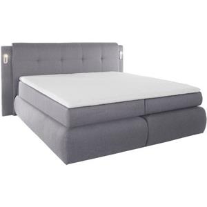 COLLECTION AB Boxspring Borna inclusief bedkist, ledverlichting en topmatras