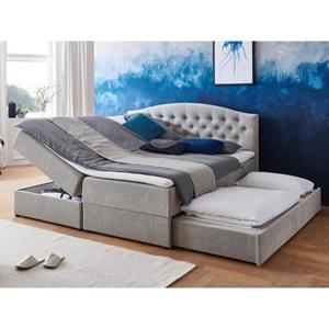 ATLANTIC home collection Boxspring Lotte met topmatras, bedkist en logeerbed