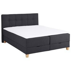 Home affaire Boxspring Haley in 2 matrassoorten en 4 kleuren, incl. topmatras en bedkist