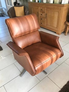 ShopX Leren relaxfauteuil mojo 1758 bruin, bruin leer, bruine stoel
