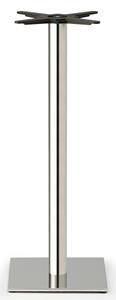 SCAB Tafelonderstel Tiffany - H109 Cm - Ronde Poot - Vierkante Voetplaat - Gepolijst RVS