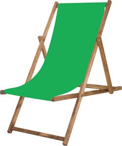 Springos© Houten Ligstoel | Strandstoel | Ligstoel | Verstelbaar | Beukenhout | Handgemaakt | Groen