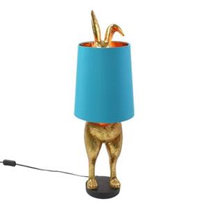 WV Design Tafellamp Hiding Bunny Gold Turquoise