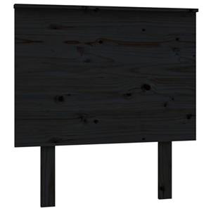 VidaXL Hoofdbord 79x6x82,5 cm massief grenenhout zwart