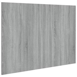 VidaXL Hoofdbord 120x1,5x80 cm bewerkt hout grijs sonoma eikenkleurig