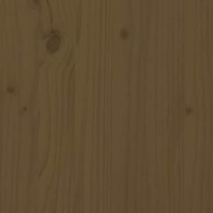 VidaXL Hoofdbord 156x4x100 cm massief grenenhout honingbruin