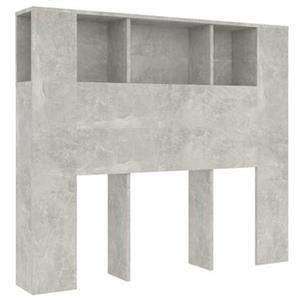 VidaXL Hoofdbordkast 120x18,5x104,5 cm betongrijs