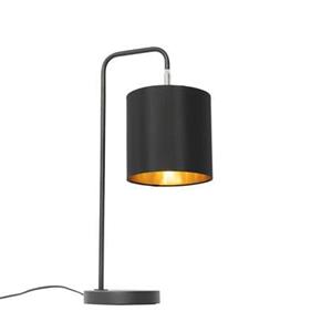 QAZQA Tafellamp lofty - Zwart - Modern - L 18cm